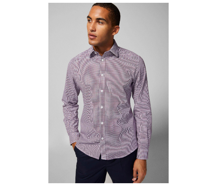 Springfield 150492468 Small Shirts for Men - Wine - Zoom Image 1