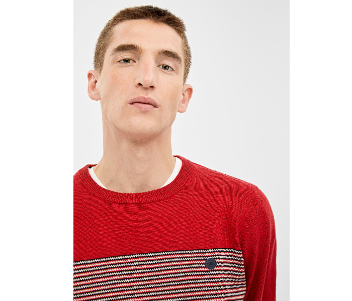 Springfield 140678761 Small Knitted Jumper for Men - Red - Zoom Image 4