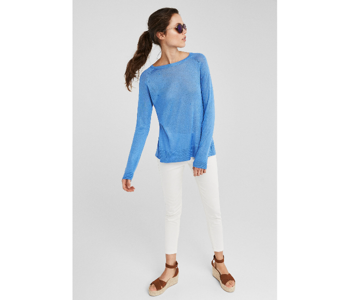 Springfield 133551013 Medium Long Sleeve Knitwear For Women - Medium Blue - Zoom Image 1