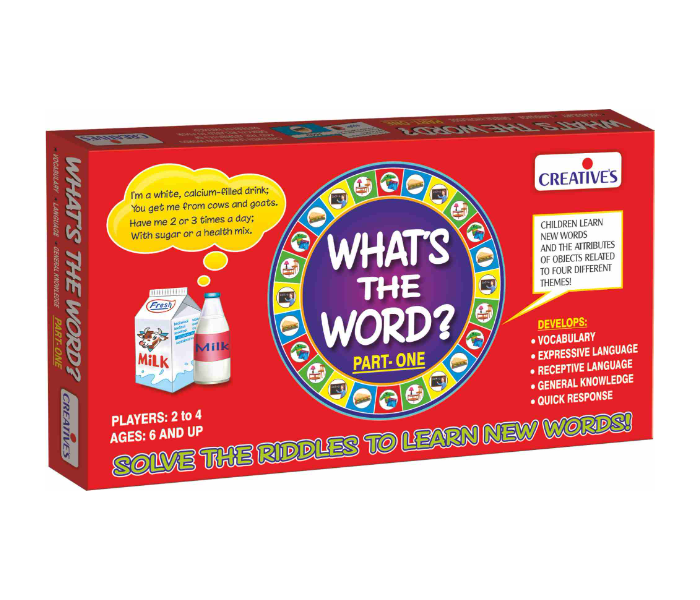 JMsouq Creative Educational CE00200 Whats the Word 1 Game for Kids - Zoom Image 1