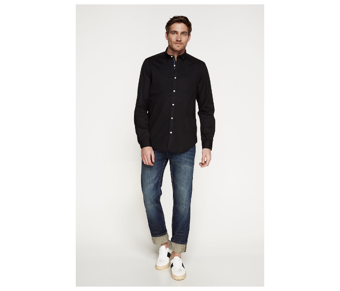 Springfield 150341301 XS Shirts For Men - Black - Zoom Image 2