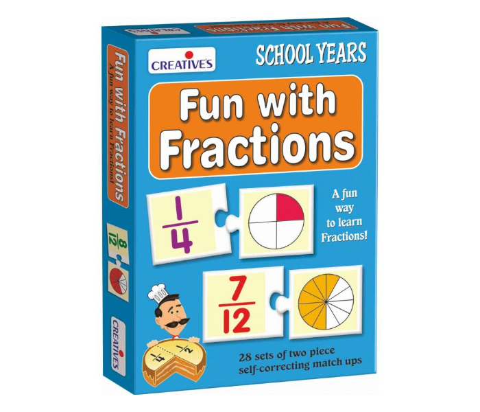 JMsouq Creative Educational CE00695 Fun with Fractions Game for Kids - Zoom Image