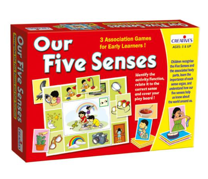 JMsouq Creative Educational CE00264 Our Five Senses Educational Game for Kids - Zoom Image 1