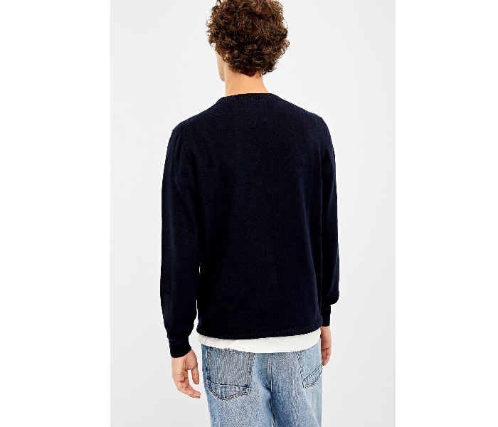 Springfield 140686811 XXL Knitted Jumper for Men - Dark Blue - Zoom Image 2