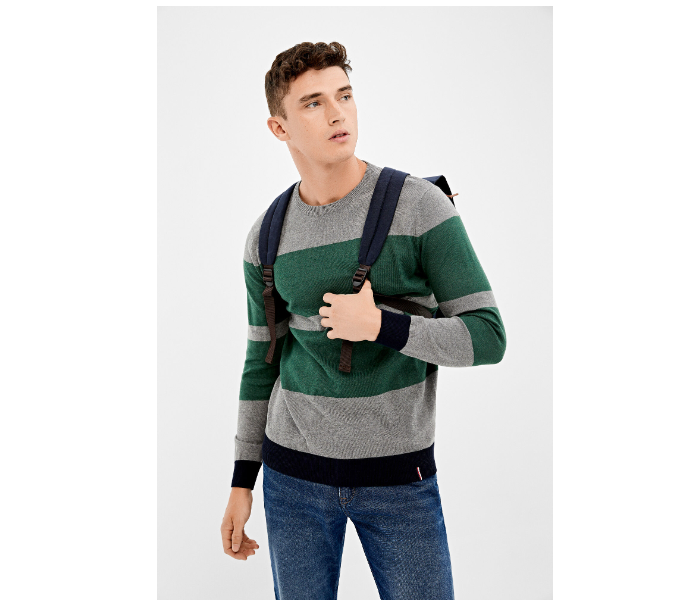 Springfield 140670143 XL Knitted Jumper for Men - Grey - Zoom Image 4