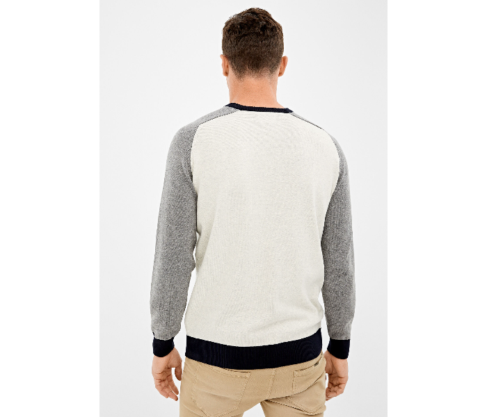 Springfield 140672841 XXL Knitted Jumper for Men - White - Zoom Image 2