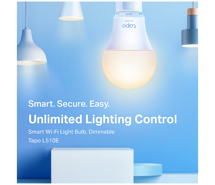 TP-Link Dimmable Smart Wi-Fi Light Bulb Tapo L510E - White - Zoom Image 2