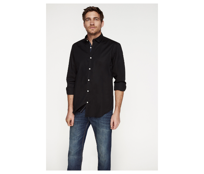 Springfield 150341301 S Shirts For Men - Black - Zoom Image 1