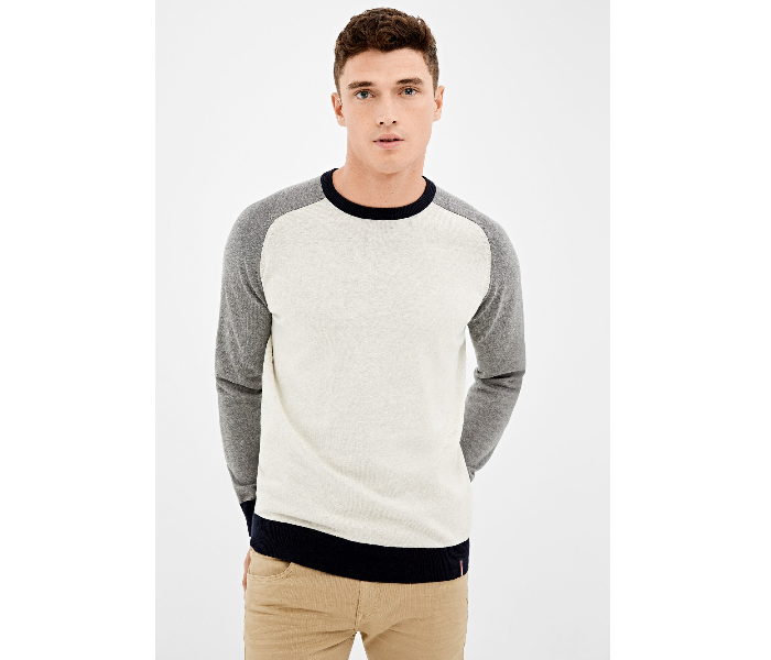 Springfield 140672841 XL Knitted Jumper for Men - White - Zoom Image 3