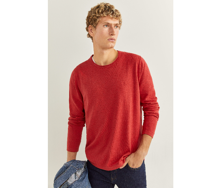 Springfield 140938762 Large Knitwear for Men - Red - Zoom Image 2