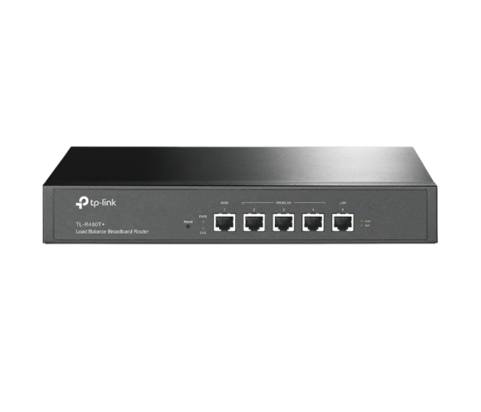 TP-Link Plus Desktop Rackmount Load Balance Broadband Router TL-R480T - Black - Zoom Image