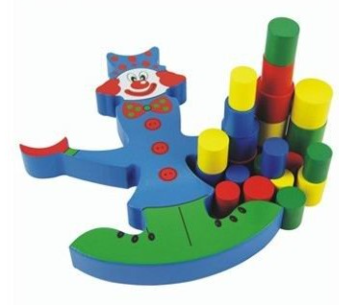 Generic 2107795 Problem Solving Clown Balance Beam Toy for Color and Size Recognition for Kids - Zoom Image 1