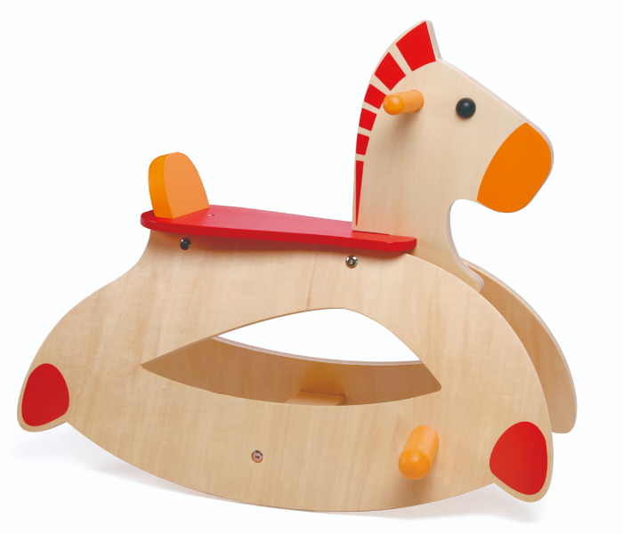 Classic World 2869 Wooden Rocking Horse Toy for Kids - Zoom Image 1