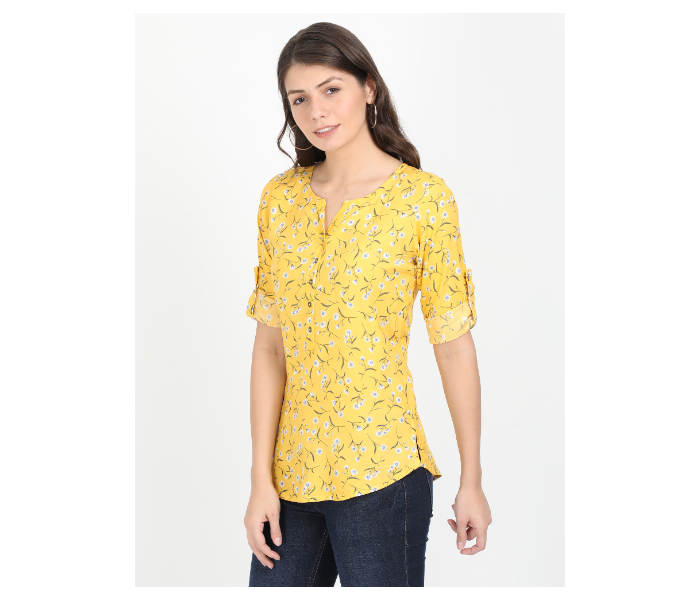 Kaia SK01ST0005LYL005 XXL Casual Top for Women - Yellow - Zoom Image 2