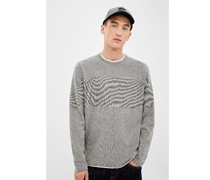 Springfield 140676043 Medium Knitted Jumper for Men - Dark Grey - Zoom Image 2