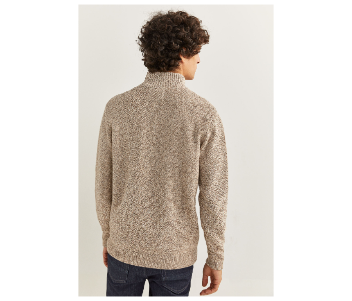 Springfield 023920854 XXL Cardigan for Men - Beige - Zoom Image 3