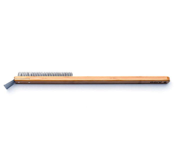 Ooni UU-P06800 Pizza Oven Cleaning Brush with Wooden Handle - Brown - Zoom Image 2