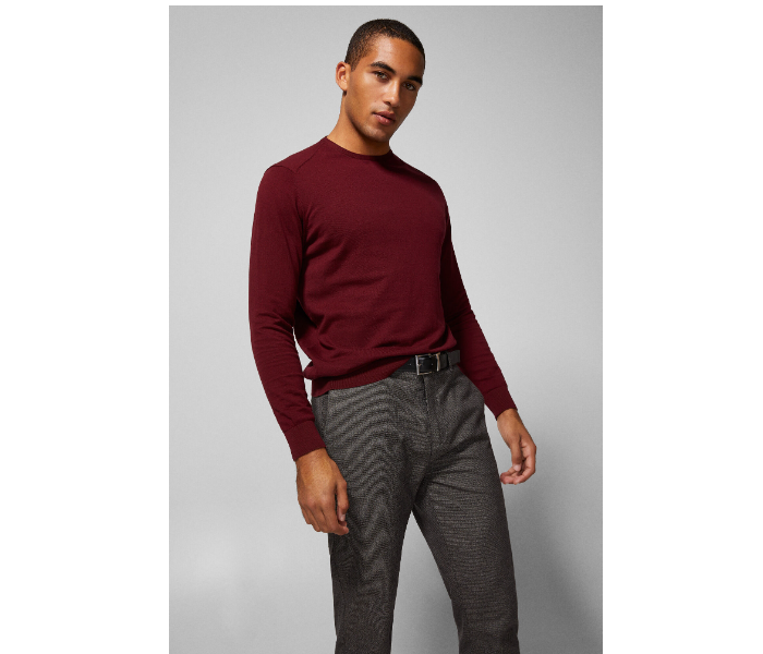 Springfield 140453968 XXL Knitted Jumper for Men - Maroon - Zoom Image 1