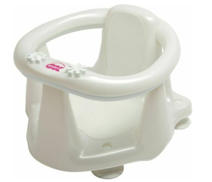 OKBaby 038799-68 Flipper Evolution Bath Seat with Slip-free rubber - White - Zoom Image