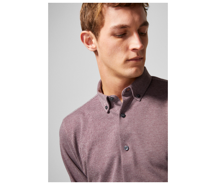 Springfield 150494068 XS Shirts for Men - Wine - Zoom Image 3