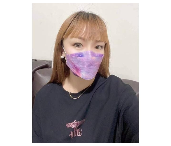 10PCS Mask KF94 Face Mask 3 Layer Non-woven Protection Filter 3D Anti Viral Mask Korean Style - Rainbow Violet - Zoom Image