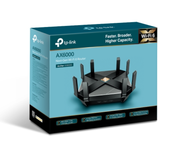 TP-Link Archer AX6000 Next-Gen Wi-Fi Router - Black - Zoom Image 4