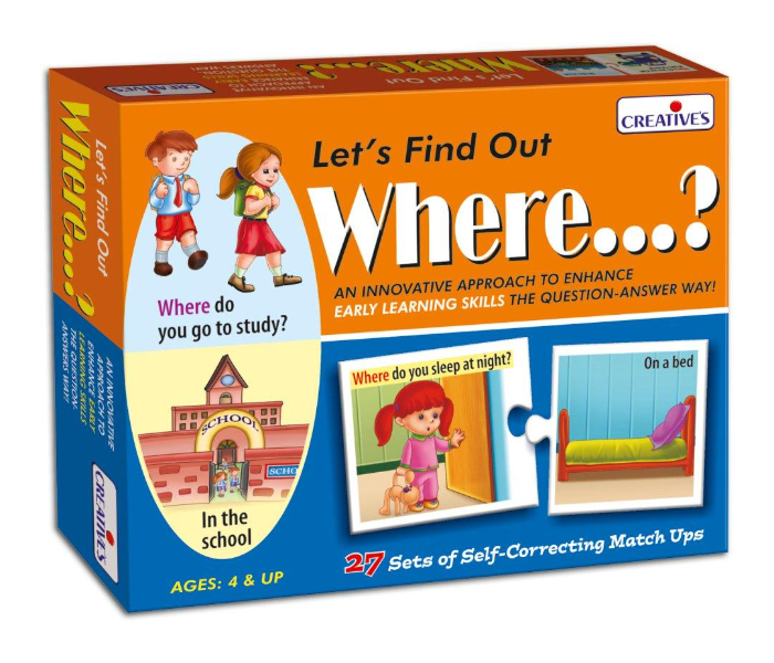 JMsouq Creative Educational CE00996 Lets Find out Where Educational Game for Kids - Zoom Image