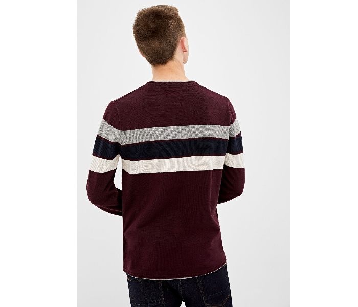 Springfield 140675269 XXL Knitted Jumper for Men - Maroon - Zoom Image 2