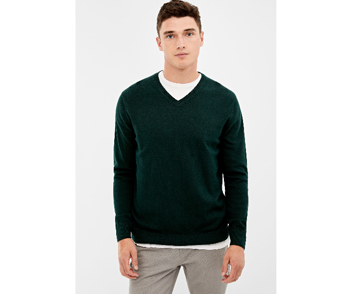 Springfield 140661220 Small Knitted Jumper for Men - Black - Zoom Image 2