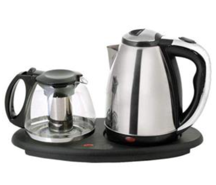 Lucky JL-2000 Tea Maker Stainless Steel Kettle with Glass Jar - Silver - Zoom Image 1