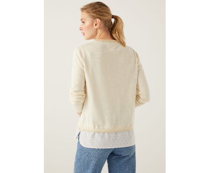 Springfield 133958353 Medium Knitwear for Women - Beige - Zoom Image 4