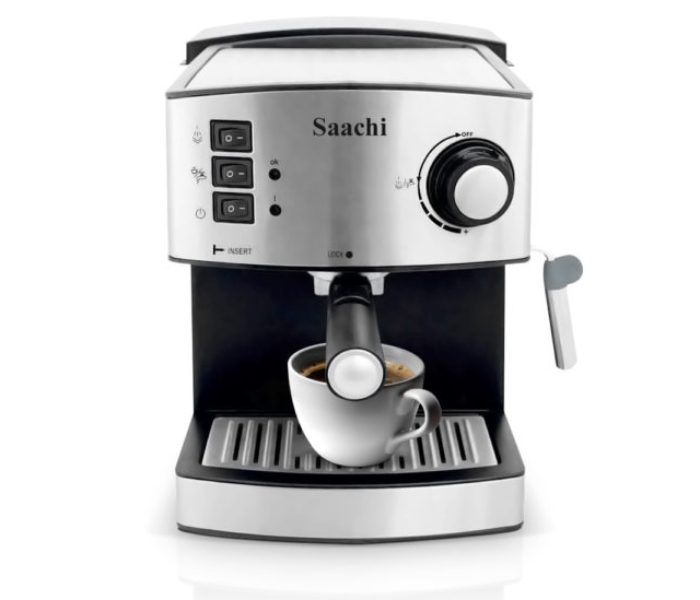 Saachi COF7055 850W 1.6 Litre Coffee Maker - Black and Silver - Zoom Image 2