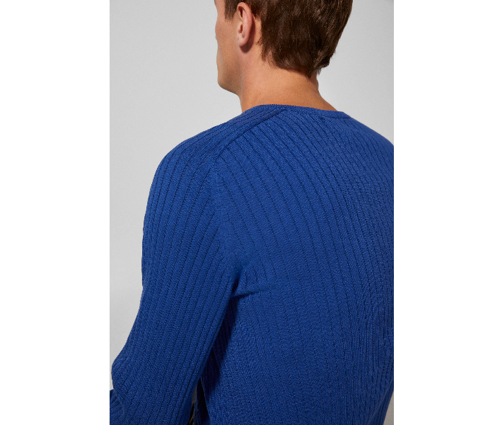 Springfield 140468718 Medium Knitted Jumper for Men - Light Blue - Zoom Image 3