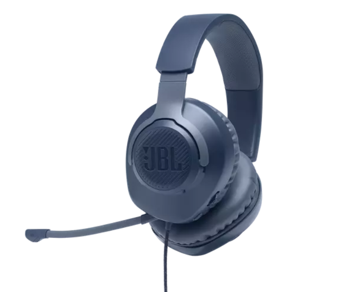 JBL Quantum 100 Wired Over-Ear Gaming Headset - Blue - Zoom Image 1