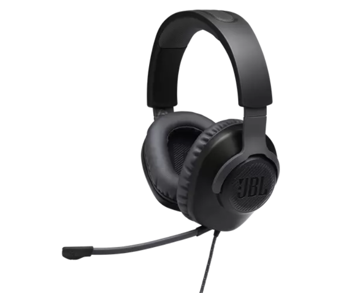 JBL Quantum 100 Wired Over-Ear Gaming Headset - Black - Zoom Image 2