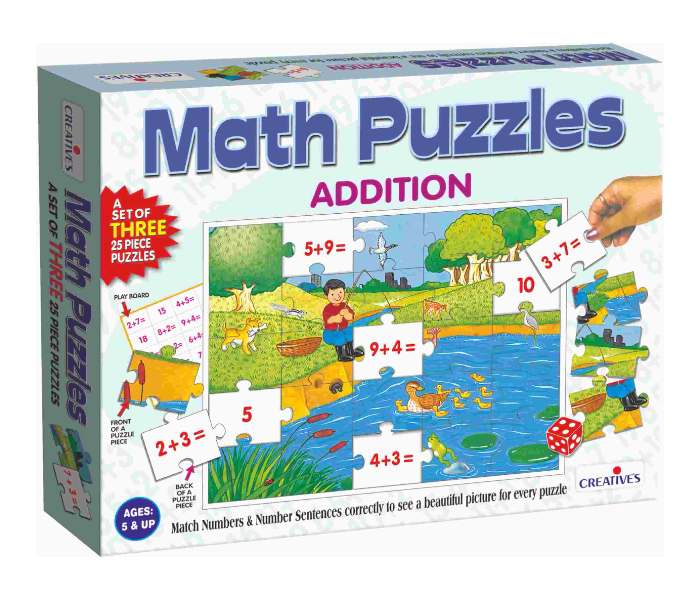 JMsouq Creative Educational CE00733 Math Puzzles Addition Educational Game for Kids - Zoom Image 1