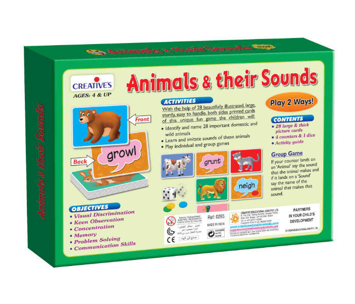 JMsouq Creative Educational CE00265 Animals and their Sounds Educational Game for Kids - Zoom Image 3