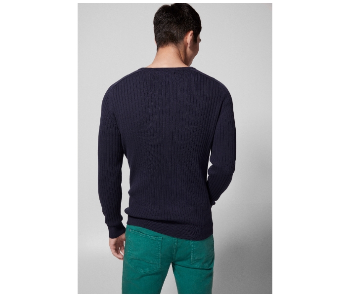 Springfield 140468711 XXL Knitted Jumper for Men - Dark Blue - Zoom Image 3