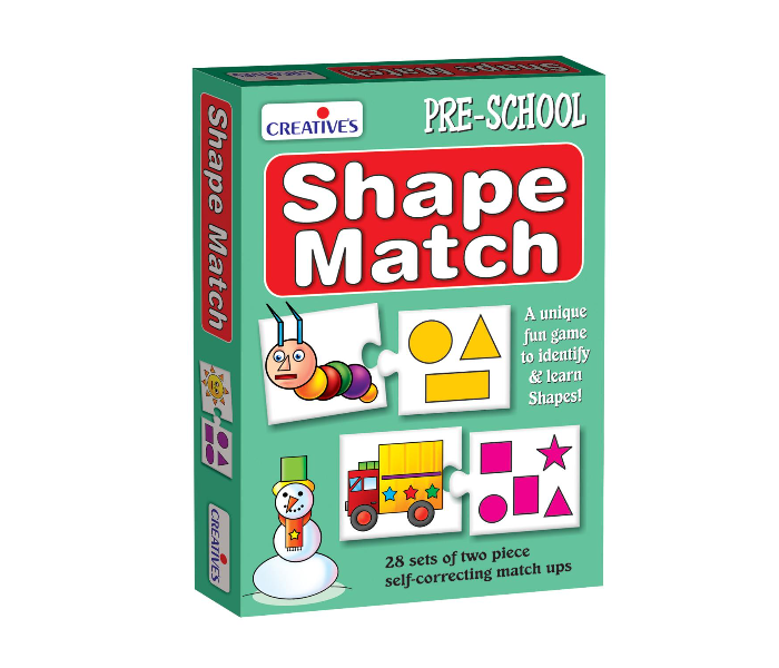 JMsouq Creative Educational CE00688 Shape Match Educational Game for Kids - Zoom Image 1