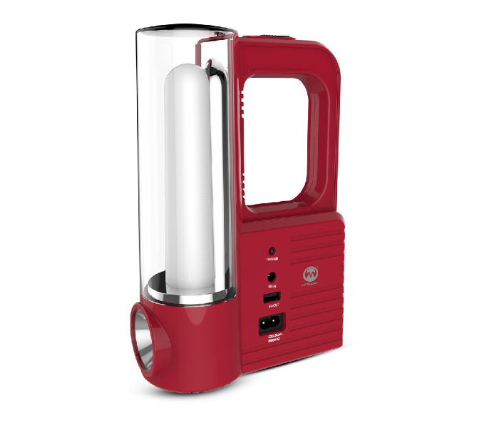 Microdigit MR302TL Rechargeable LED Lantern - Red - Zoom Image 1