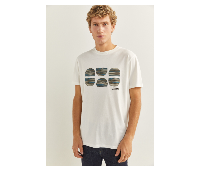 Springfield 026955796 XXL T-Shirt for Men - Ivory - Zoom Image 1