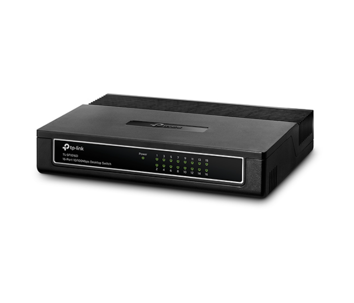 TP-Link 16-Port 10 100Mbps Desktop Switch TL-SF1016D - Black - Zoom Image 2