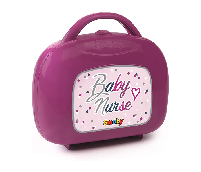 Smoby 7600220341 12 Accessories Included Baby Nurse Vanity Case - Pink - Zoom Image 2