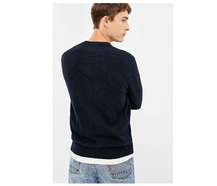 Springfield 140661211 Small Knitted Jumper for Men - Dark Blue - Zoom Image 2