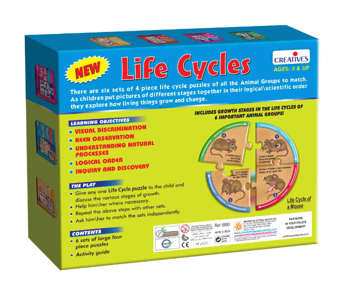 JMsouq Creative Educational CE00993 Life Cycles Educational Game for Kids - Zoom Image 3