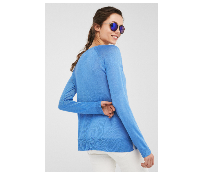 Springfield 133551013 XL Long Sleeve Knitwear For Women - Medium Blue - Zoom Image 3