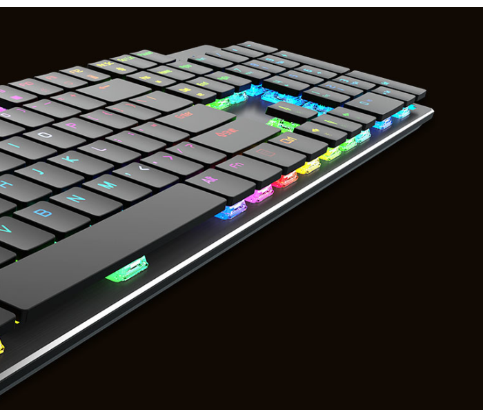 Meetion MK80 Ultra-thin Mechanical Keyboard - Black - Zoom Image 5