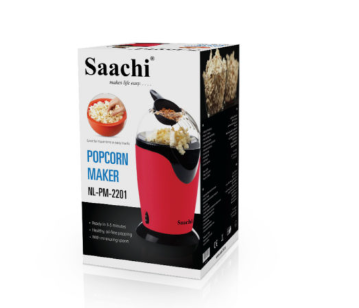 Saachi PM-2201 1200W Popcorn Maker - Red - Zoom Image 2