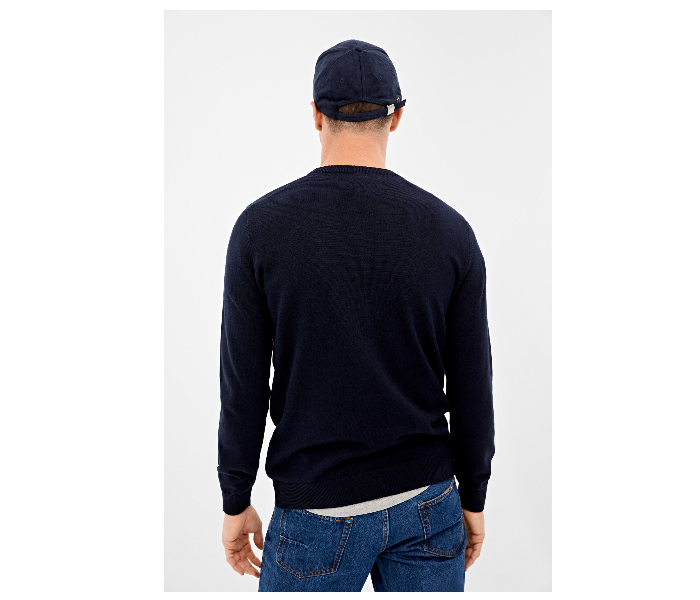 Springfield 140669811 Medium Knitted Jumper for Men - Dark Blue - Zoom Image 2