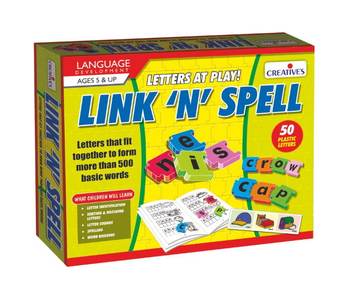 JMsouq Creative Educational CE00659 Link N Spell Game for Kids - Zoom Image 1